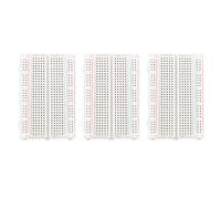 HALJIA 3PCS 400 Point Solderless Prototype Breadboards, 400 Tie Points Breadboard, 4 Power Rails for Arduino Jumper Wire for UNO R3 MEGA 2560