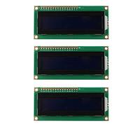 HALJIA 3PCS DC 5V HD44780 1602 16x2 Serial LCD White Character Display Module Blue Blacklight Display Board Compatible with Arduino Raspberry Pi