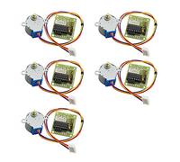 HALJIA 5PCS DC 5V 4-Phase Stepper Motor + ULN2003 Driver Board Module 28BYJ-48 Compatible with Arduino