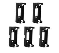 HALJIA 5Pcs Plug-in Type CR123A CR123 Battery Holder Socket Box Clip Case w PCB Solder Black