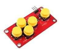 HALJIA AD Keyboard Simulate Electronic Building Blocks 5 Key Module Analog Button Compatible with Arduino Sensor Expansion Board