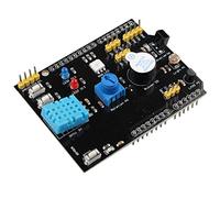 HALJIA Expansion Board Module 9 in 1 Multifunction Expansion Board DHT11 Humidity Sensor and LM35 Temperature Sensor Buzzer Compatible with Arduino UNO R3
