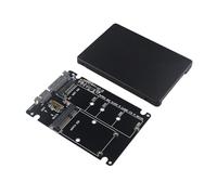 HALJIA M.2 NGFF mSATA SSD to SATA 3 Converter Adapter 2 in 1 Hard Disk Drive Socket to 2.5 inch SATA 3.1 7mm Thickness Card 22 Pin B Key B & M Key M.2 NGFF to SATA Adapter Supports mSATA/M.2 NGFF SSD
