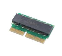 HALJIA M.2 NVME SSD Convert Adapter Replacement Compatible with Macbook Air Pro Retina Mid 2013 2014 2015 2016 2017 AHCI SSD Upgraded Kit for A1465 A1466 A1398 A1502 Gold Finger Card Green