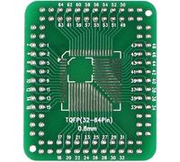HALJIA QFP FQFP TQFP 32 44 64 80 100 LQFP SMD To DIP Switch 0.5/0.8mm IC Adapter Plate PCB Compatible with Arduino