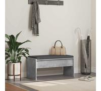 vidaXL Hall Bench with Cushion Concrete Grey 83 x 38 x 40 cm