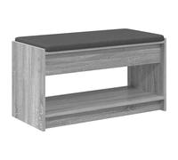 vidaXL Hall Bench with Cushion with Shelf Sonoma Oak 103 x 38 x 45 cm
