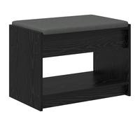 vidaXL Hall Bench with Cushion with Shelf Sonoma Oak 103 x 38 x 45 cm
