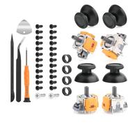 Hall Eeffect Controller,Tmr Joystick with 4 Pcs 3D Analog Ssensor Stick for High Accuracy,Hall Effect Controller for Accurate Position Detection,with 4 Pcs Joysticks &Repair Tools