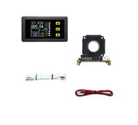 Hall Effect Coulomb Meter DC Bidirectional Current Tester with Color LCD Display Voltage Capacity Monitor Non-Invasive Sensor Data Memory Retention for Industrial(90V300A)