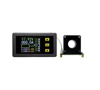 Hall Effect Coulomb Meter DC Bidirectional Current Tester With Color LCD Display, Voltage Capacity Monitor, Non-Invasive Sensor, Over-Voltage Protection For Industrial(90V500A)