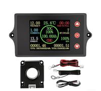 Hall Effect for battery Monitor 100-500A Voltage Current Tester with TFT Display for EV Systems 8-100V(300A)
