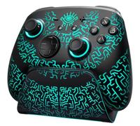 Hall Effect Switch 2 Pro Controller with Charging Dock, Switch Controller Wireless for Switch 2/OLED/Lite, Luminex RGB Bluetooth Gamepad with 7 LED Colors/Back Paddles/Dual Shock/Turbo/Motion Control