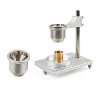 Hall Flow Meter, Natural Accumulation Volumeter, with 2.5 and 5 Mm Stainless Steel Funnel, Precision Measurement, Funnel Angle 60°, for Testing Flow and Bulk Density