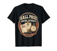 Hall Pass Control Authority Value Graphic T-Shirt, Men, Black, XL