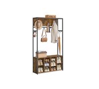 Hall Tree with Bench and Shoe Storage