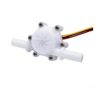Hall Water Flow Sensor 0.3-10L/min for Dishwasher Repair Part with Quick Connect ABS Material White Colour Compatible Koenic Models