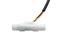 Hall Water Flow Sensor G1/4 0.25-3L/Min BSPP Threaded Ends Exclusive Seller Ultisensor Ultisolar SM2.54(1.8-5V Low Power)