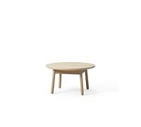 +Halle Nest Dining Table Ø75xH41 White Pigmented Oak
