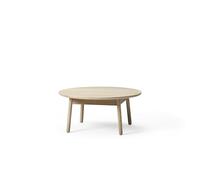 +Halle Nest Dining Table Ø90xH41 White Pigmented Oak