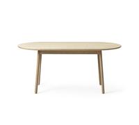 +Halle Nest Low Dining Table 160 White Pigmented Oak