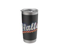 Halle Personalized Name Shirt Custom Lettering 70's Stainless Steel Insulated Tumbler