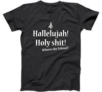 Hallelujah Holy ShT Where's The Tylenol National Black Basic Men's T-Shirt Black(Large)