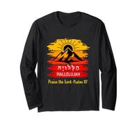 Hallelujah in Hebrew Ps.117 Long Sleeve T-Shirt