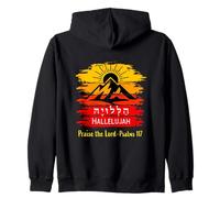 Hallelujah In Hebrew Ps.117 Zip Hoodie