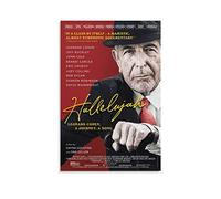 Hallelujah Leonard Cohen A Journey A Song (2022) Movie Poster Canvas Poster Wall Art Picture Prints Hanging Photo Decor Home Posters Artworks 08x12in