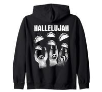 Hallelujah Sloth Tacos - Funny Graphic Sloth Taco Lover Zip Hoodie