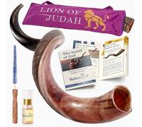 HalleluYAH Original Kosher Half-Polished Kudu Shofar From Israel
