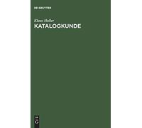 Haller - Katalogkunde - New hardback or cased book - X555z