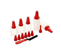 Hallie 8 Plastic Baking Decorating Nozzles Set Plastic Icing Piping & Design New