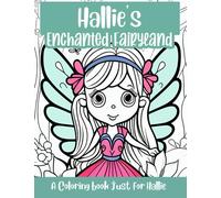 Hallie's Enchanted Fairyland Personalized Coloring Book: A coloring book just for Hallie