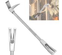 Halligan Tool 3 in 1, 30"/36"/24" Firefighter Pry Bar with Axe Spike Fork, High-Carbon Steel Forcible Entry Crowbar for Demolition & Rescue(61cm)