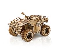 Hallisun 3D Wooden Puzzle for Adults, Motorcycle Car 3D Wooden Puzzle Mechanical Model Kit, Wood DIY ATV Quad Bike Toy Building, Vintage Construction Craft Set, DIY Christmas Birthday Gifts, 417 PCS