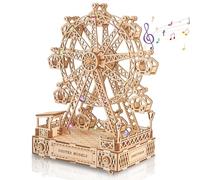 Hallisun 3D Wooden Puzzle for Adults to Build, Ferris Wheel Model Wooden Building Kit, DIY Handicraft Wood Craft Kit, Creative Model Hobbies, Birthday Gift for Family & Friends, Home Decor, 260PCS