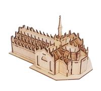 Hallisun 3D Wooden Puzzle for Adults, Wood Milan Cathedral Architecture Model Kit, Wooden DIY Italy Building Craft Set Famous Buildings Toy, Chrismas Birthday Gift for Women Men, Home Decor, 75 PCS