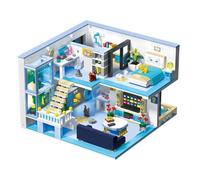 Hallisun Apartment Building Block Set, Friends House Mini Block Model Kit, Cartoon House Modular Cottage Block, Play House Educational Bricks Toys, Gift for Kids Children Teens Age 8+ (1235 Pcs)