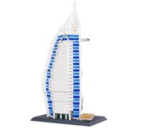 Hallisun Building Block Set Toy, Burj Al Arab Hotel Dubai Building Blocks, Regular Size Brick World Famous Architecture Construction, Christmas Birthday Gift for Adults Kids Boys Girls 8+, 1306 PCS