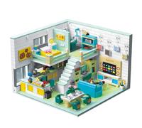 Hallisun Friends House Building Block Set, Friends Flat Mini Block Model Kit, DIY Cartoon Modular Modern House Construction Toy, Gift Idea for Boys and Girls from 8 Years, 1035 Pieces