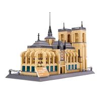 Hallisun Notre Dame Cathedral Building Blocks Set, World Famous History Architectural Model Kit, Famous Landmark Collection Set for Kids and Adults, as Gift & Office Home Décor, 1382 PCS