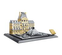 Hallisun Paris Louvre Museum Building Blocks Set, World Famous Architectural Louvre Model Kit, Creative Famous Landmark Series Model for Adults/Teens 14+ Age, as Birthday Gift & Home Décor, 785 PCS