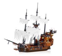 Hallisun Pirate Ship Building Block Set, King Pirate Ship Model Toy, Normal Size Building Block Model Boat Kit, Christmas Birthday Gift for Adults Teens, Boys and Girls 8+, Home Decoration 1182 PCS