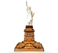 Hallisun Statue of Liberty 3D Wooden Puzzle Architecture Model for Adults, Collectible New York City Souvenir, Wood Building Kit Craft Hobbies Educational Toy, Birthday Gift for Women Men, 147 PCS