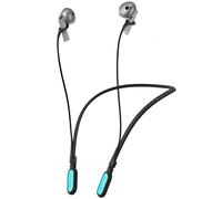 HALLJOY for Galaxy Buds 3 & Galaxy Buds 3 Pro Strap Neckband, Anti-Lost Accessories, Support Volume Control, Ergonomic Design, Fit Airpods Pro 3/2/1, Airpods 4, 3, 2, 1, Black Band/LightBlue Tip