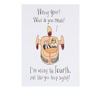Hallmark 11518593 Star Wars Card "Using The Fourth" - Medium