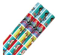 Hallmark 12M Disney Characters Christmas Wrapping Paper, 3 Pack, 4M