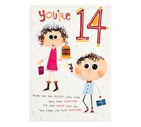 Hallmark 14th Birthday Card 'Get Your Party Gear On!' - Medium